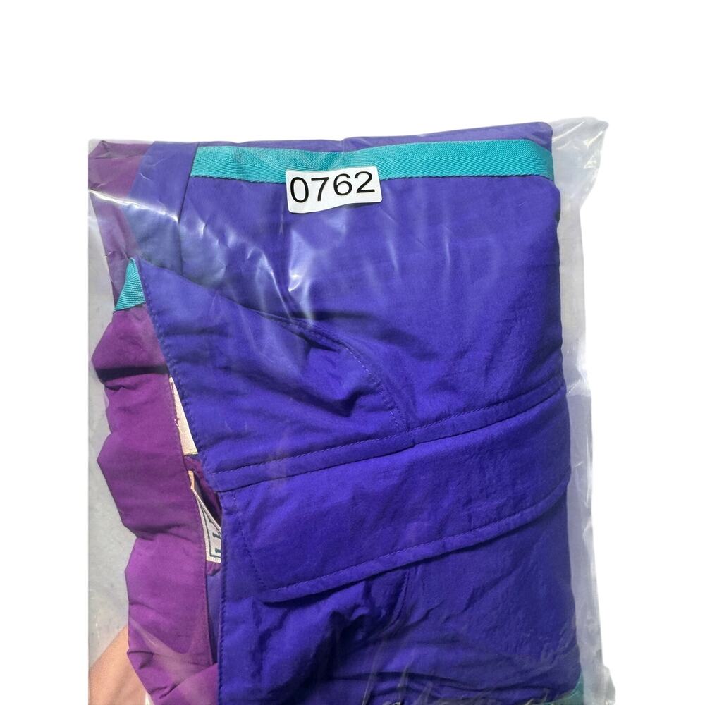 VTG L.L.Bean Anorak Windbreaker Jacket Womens L Purple Blue Quarter-Zip Retro - Picture 13 of 13